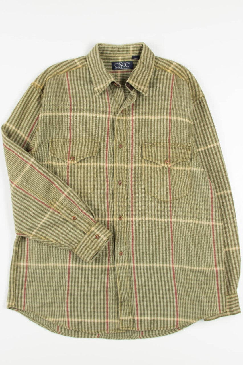 Vintage OSCC Flannel Shirt 3767