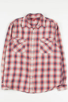 Salmon Pink Arizona Jean Co. Flannel Shirt 3770