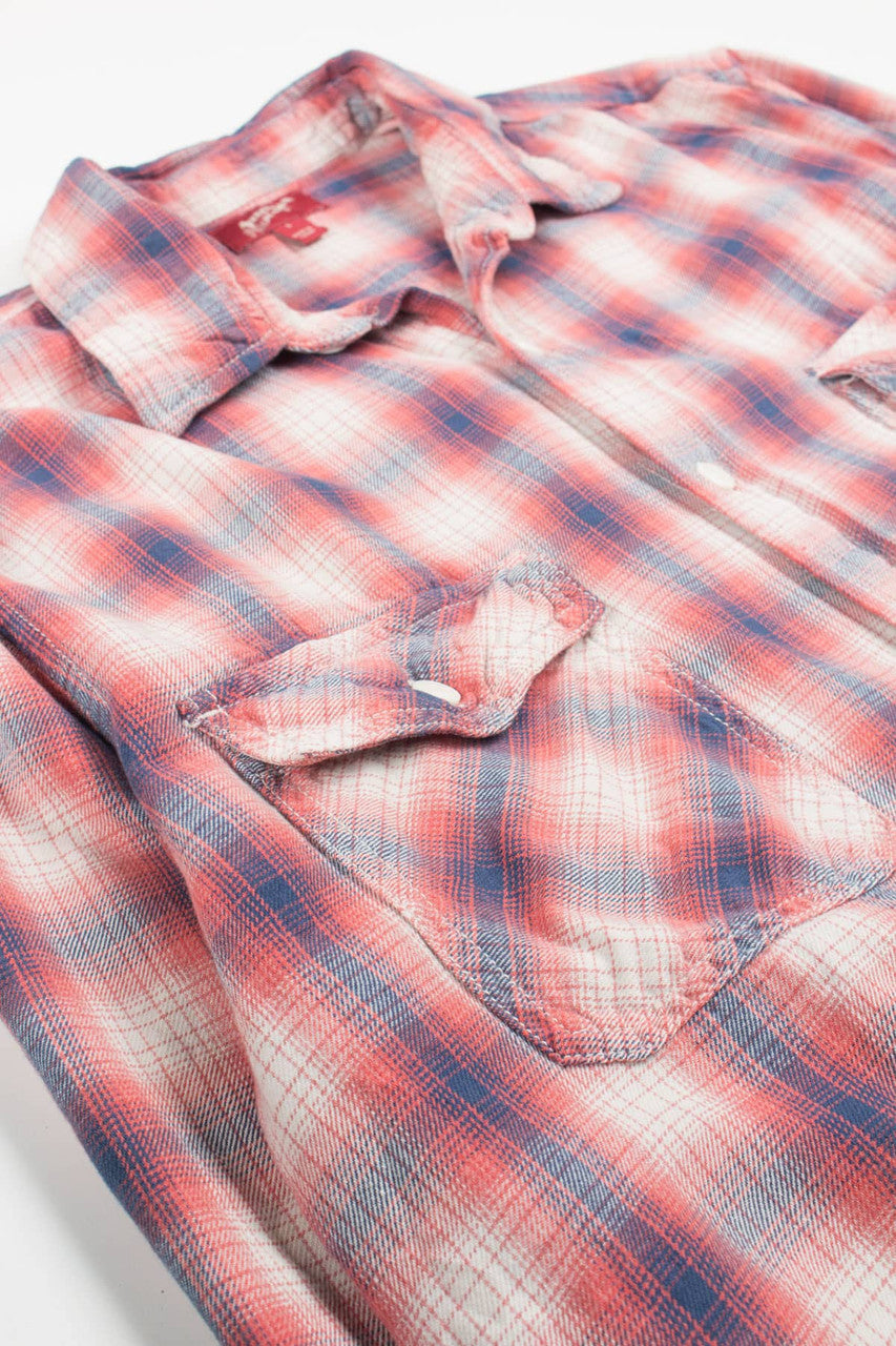 Salmon Pink Arizona Jean Co. Flannel Shirt 3770