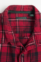 Red G.H. Bass & Co. Flannel Shirt 3775