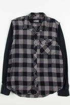 Sweater Sleeve Flannel Shirt 3777