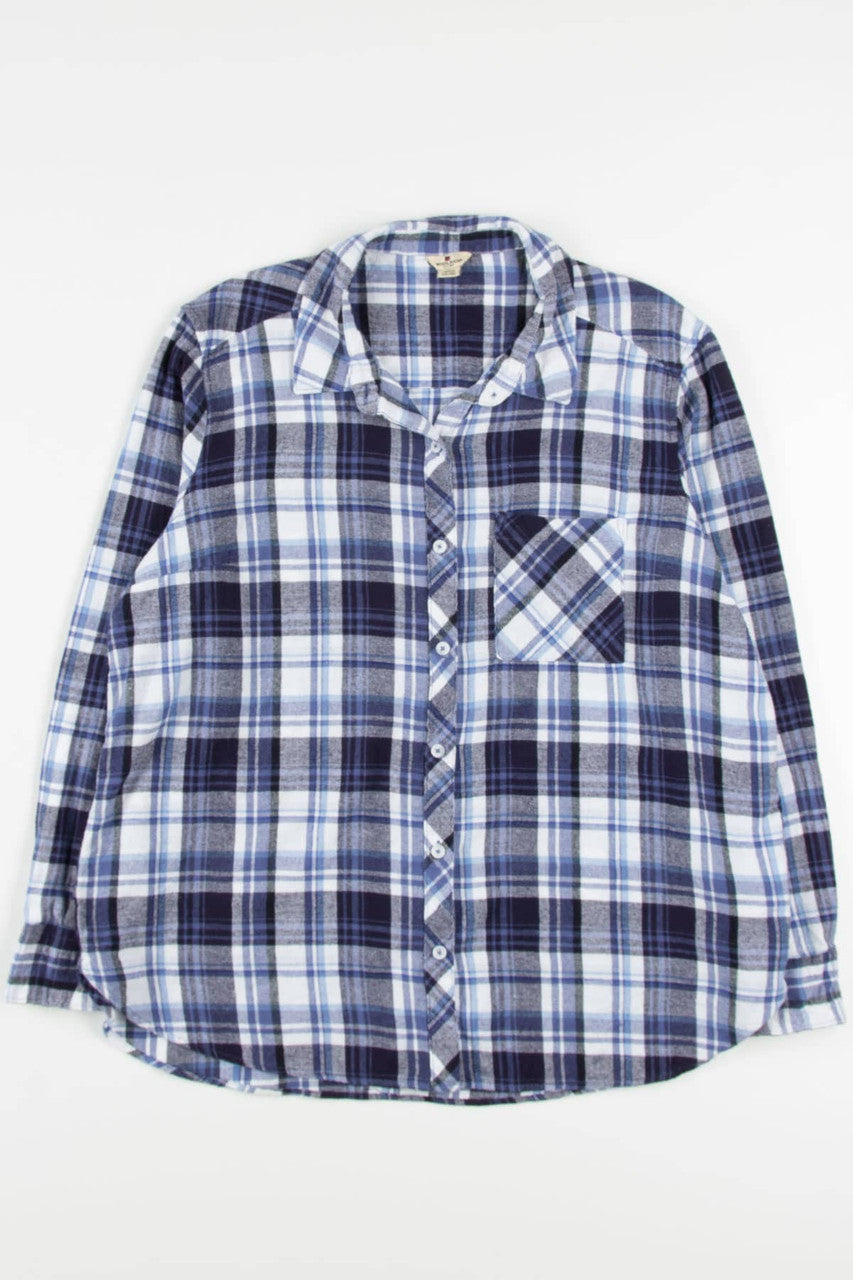 Women's Blue Woolrich Flannel Shirt 3786