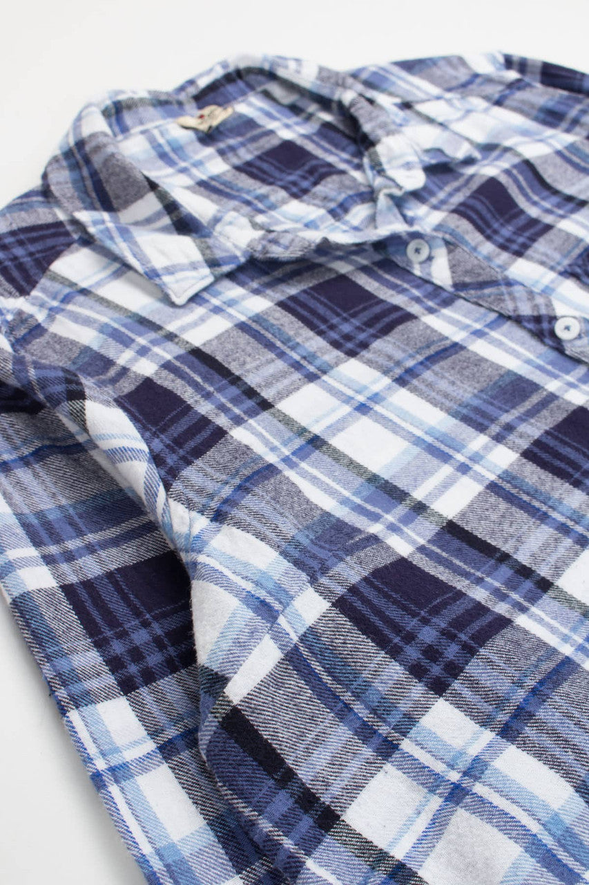 Women's Blue Woolrich Flannel Shirt 3786