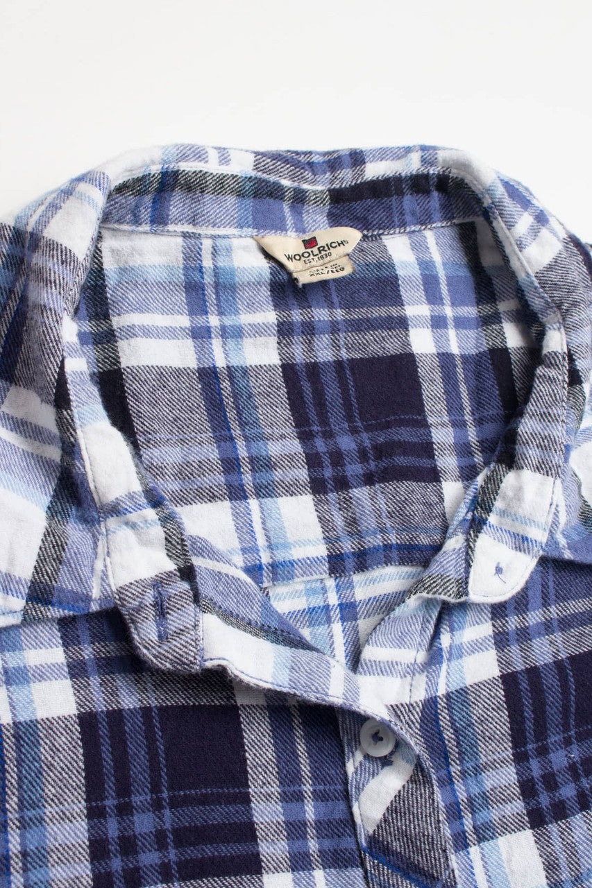 Women's Blue Woolrich Flannel Shirt 3786