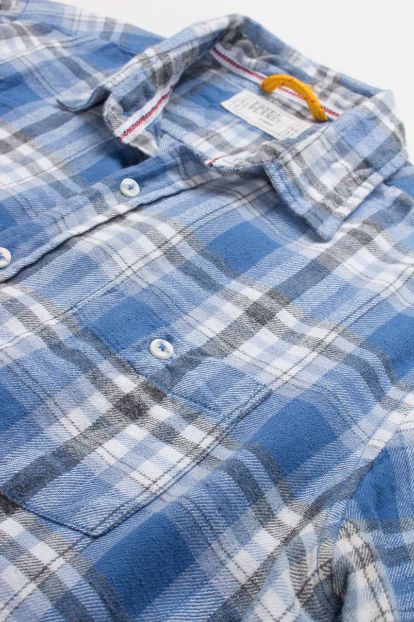 Free Planet Short Sleeve Flannel Shirt 3811