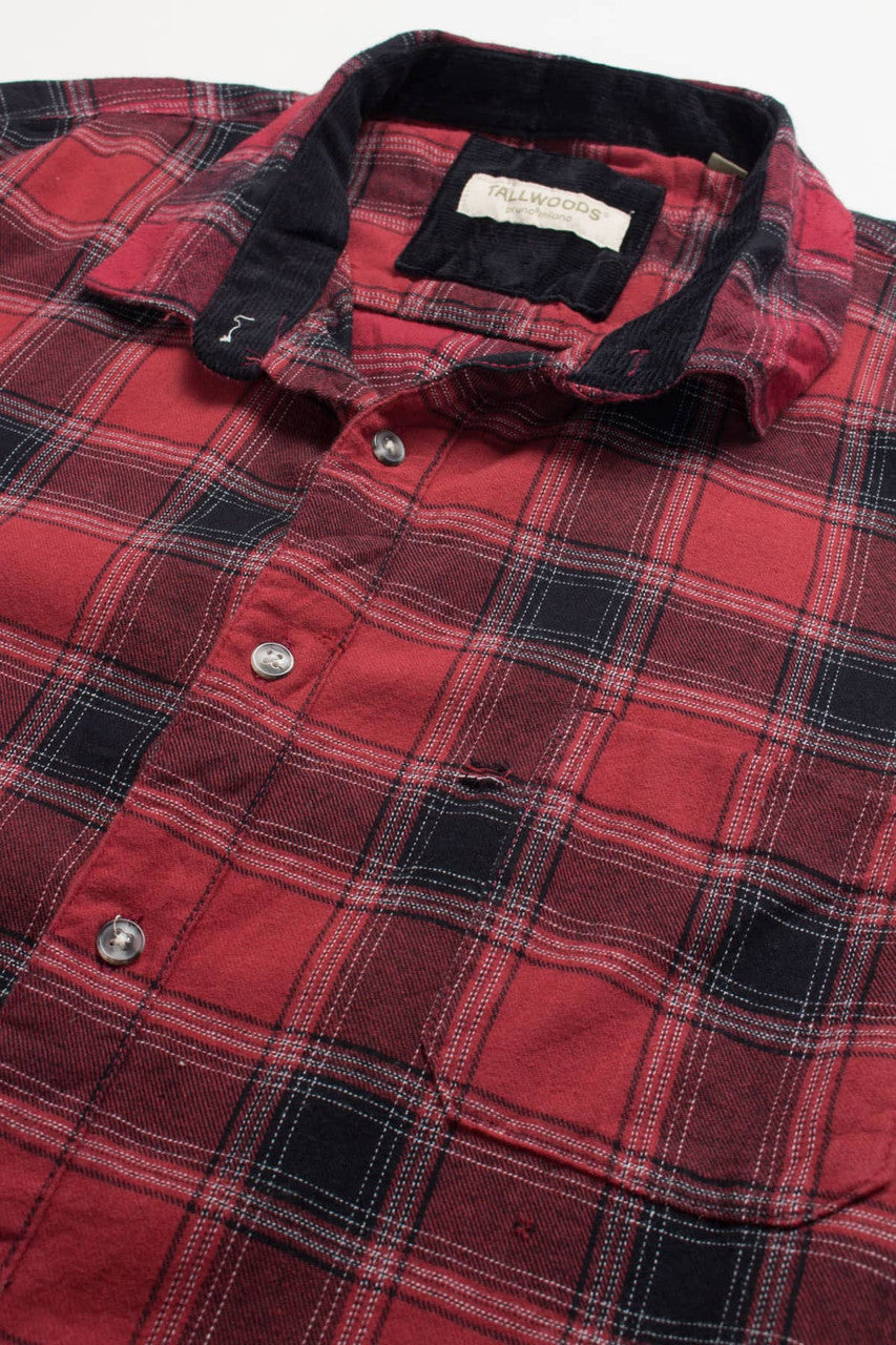Distressed Tallwoods Flannel Shirt 3812