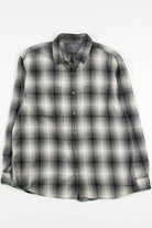 Black Plaid Calvin Klein Flannel Shirt 3813