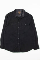 Black Faded Glory Flannel Shirt 3814