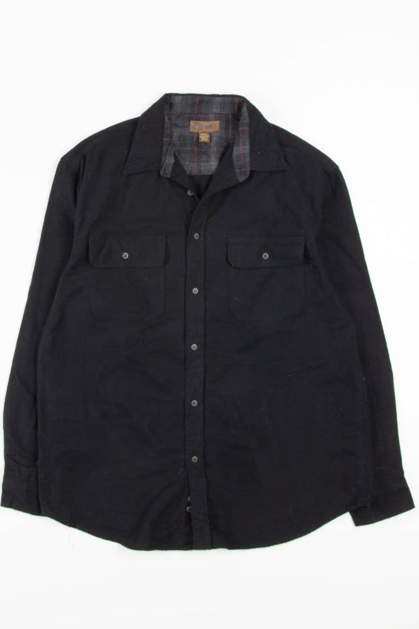 Black Faded Glory Flannel Shirt 3814