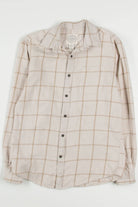 Beige St. John's Bay Flannel Shirt 3815