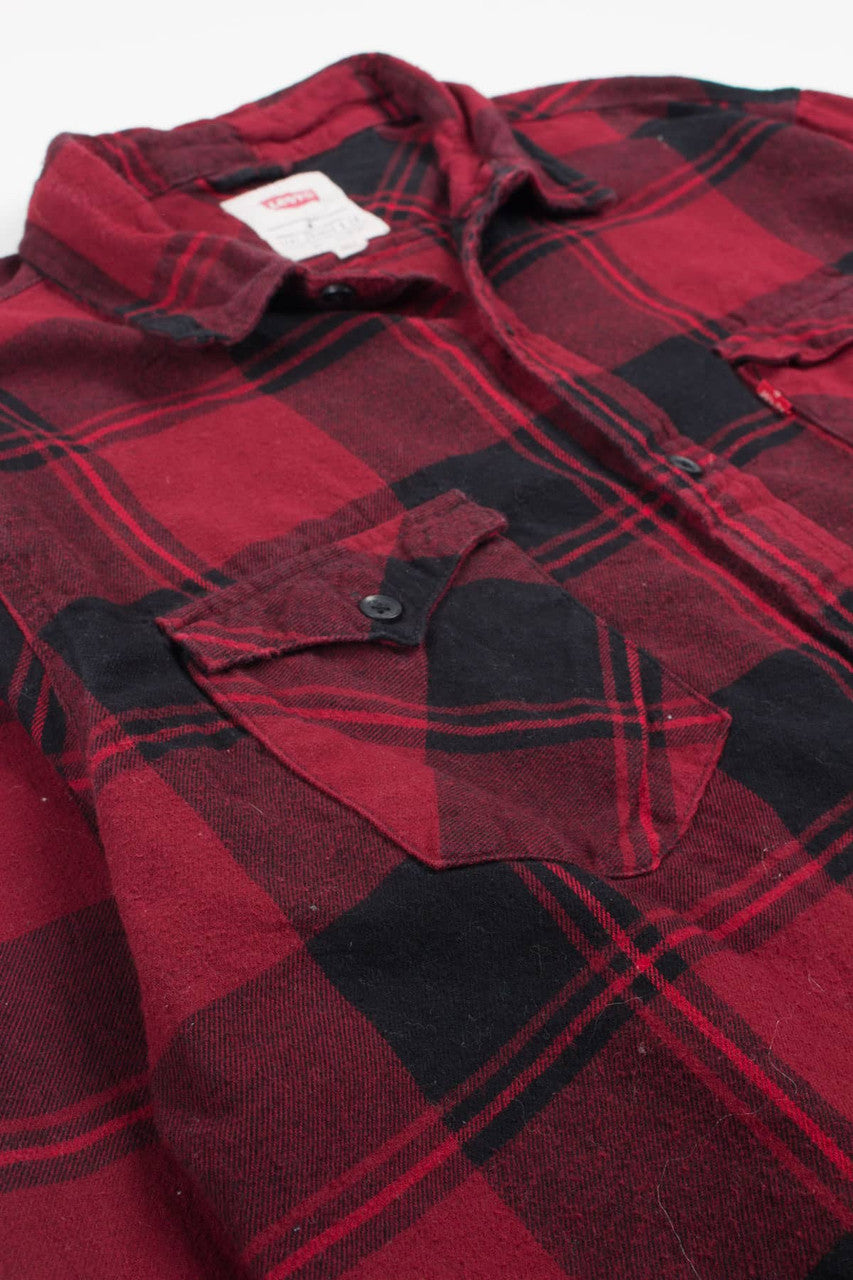 Red Levi's Flannel Shirt 3816