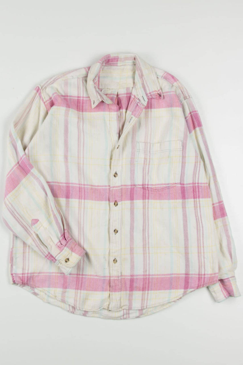 Vintage Pastel Spring Flannel Shirt 3819