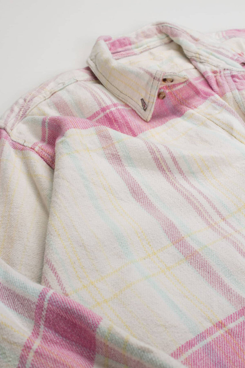 Vintage Pastel Spring Flannel Shirt 3819