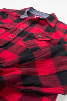 Red Wonder Nation Flannel Shirt 3828