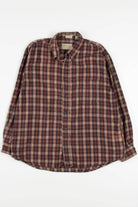Brown Van Heusen Flannel Shirt 3829