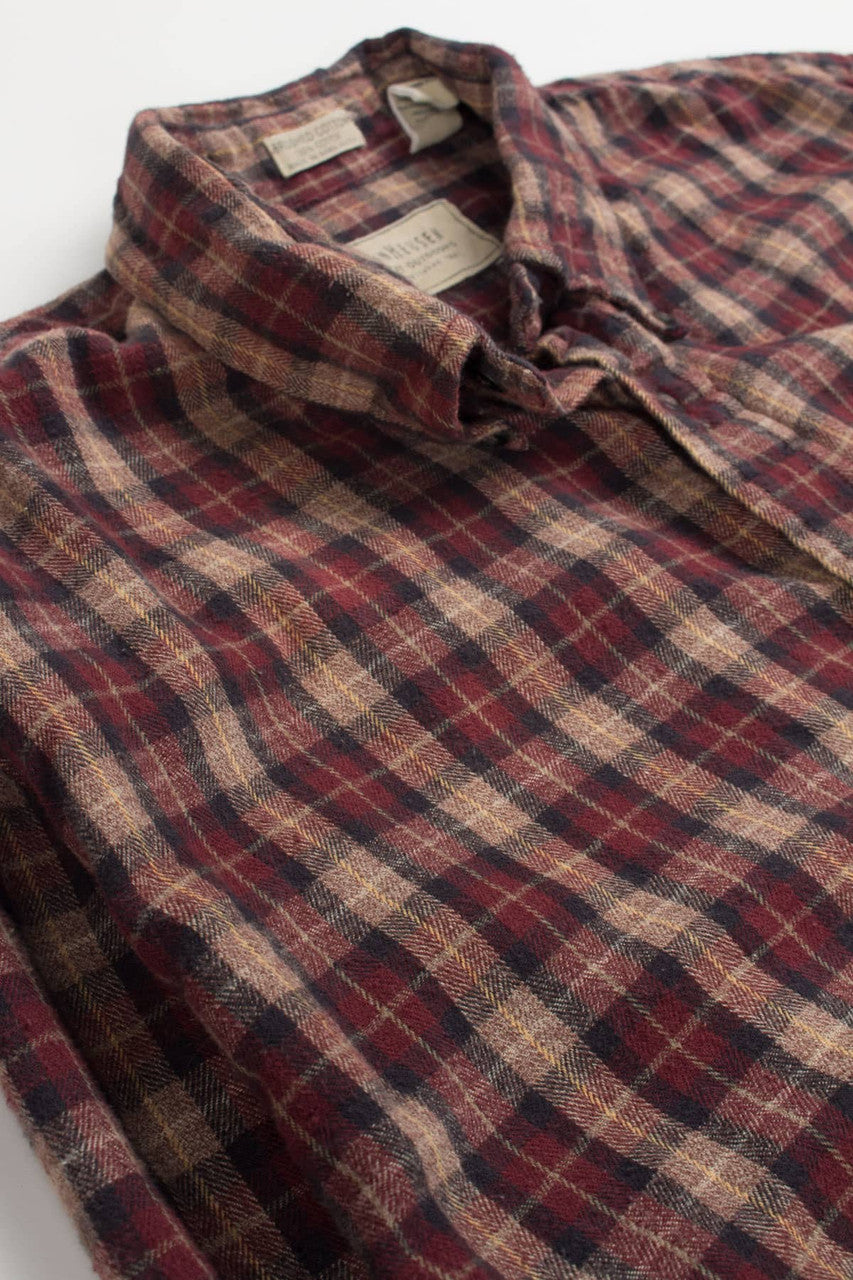 Brown Van Heusen Flannel Shirt 3829