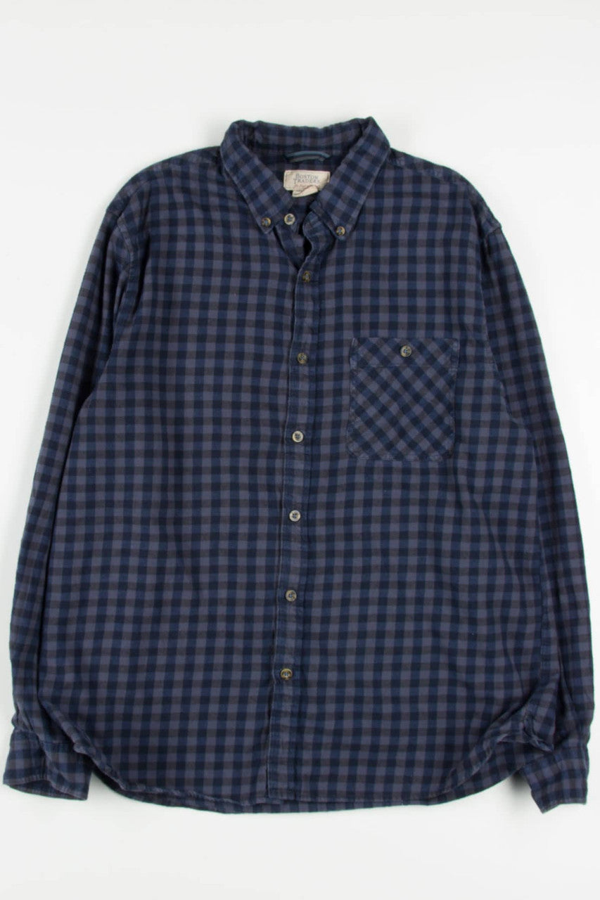 Blue Boston Traders Flannel Shirt 3830