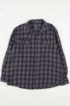 Charcoal Faded Glory Flannel Shirt 3833
