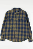 Olive & Navy George Flannel Shirt 3840