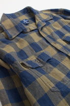 Olive & Navy George Flannel Shirt 3840