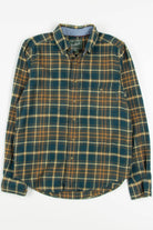 Green Woolrich Flannel Shirt 3843