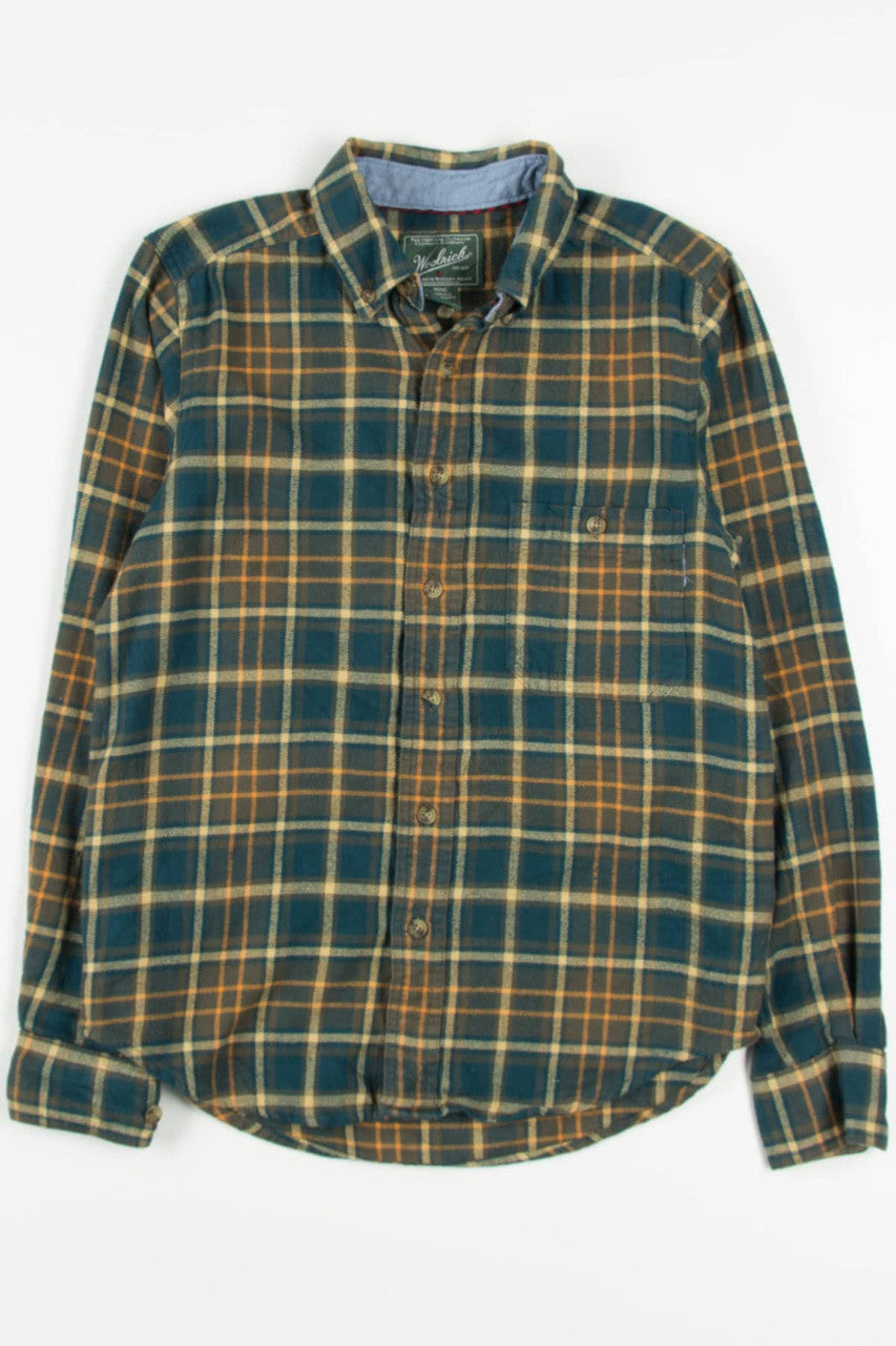 Green Woolrich Flannel Shirt 3843