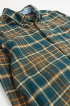 Green Woolrich Flannel Shirt 3843