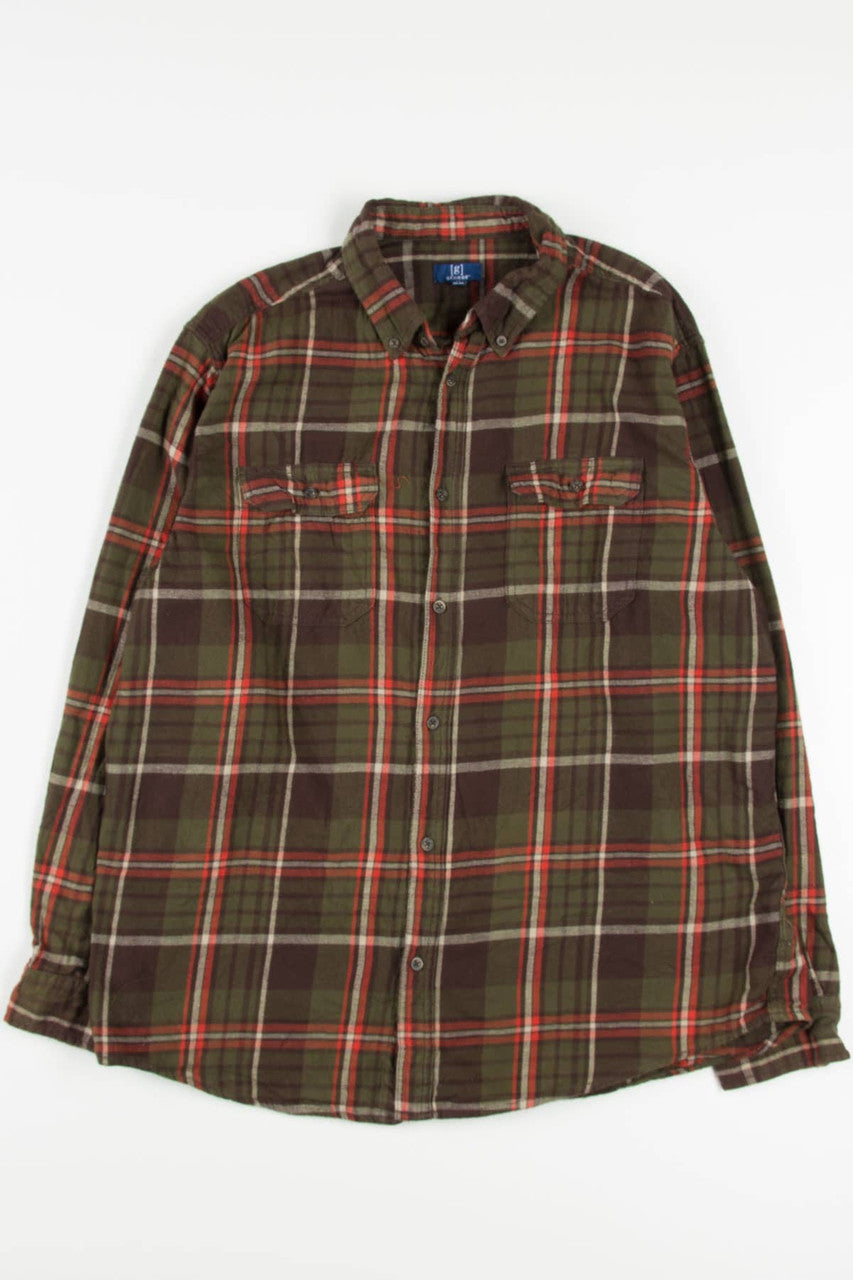 Fall Green George Flannel Shirt 3844