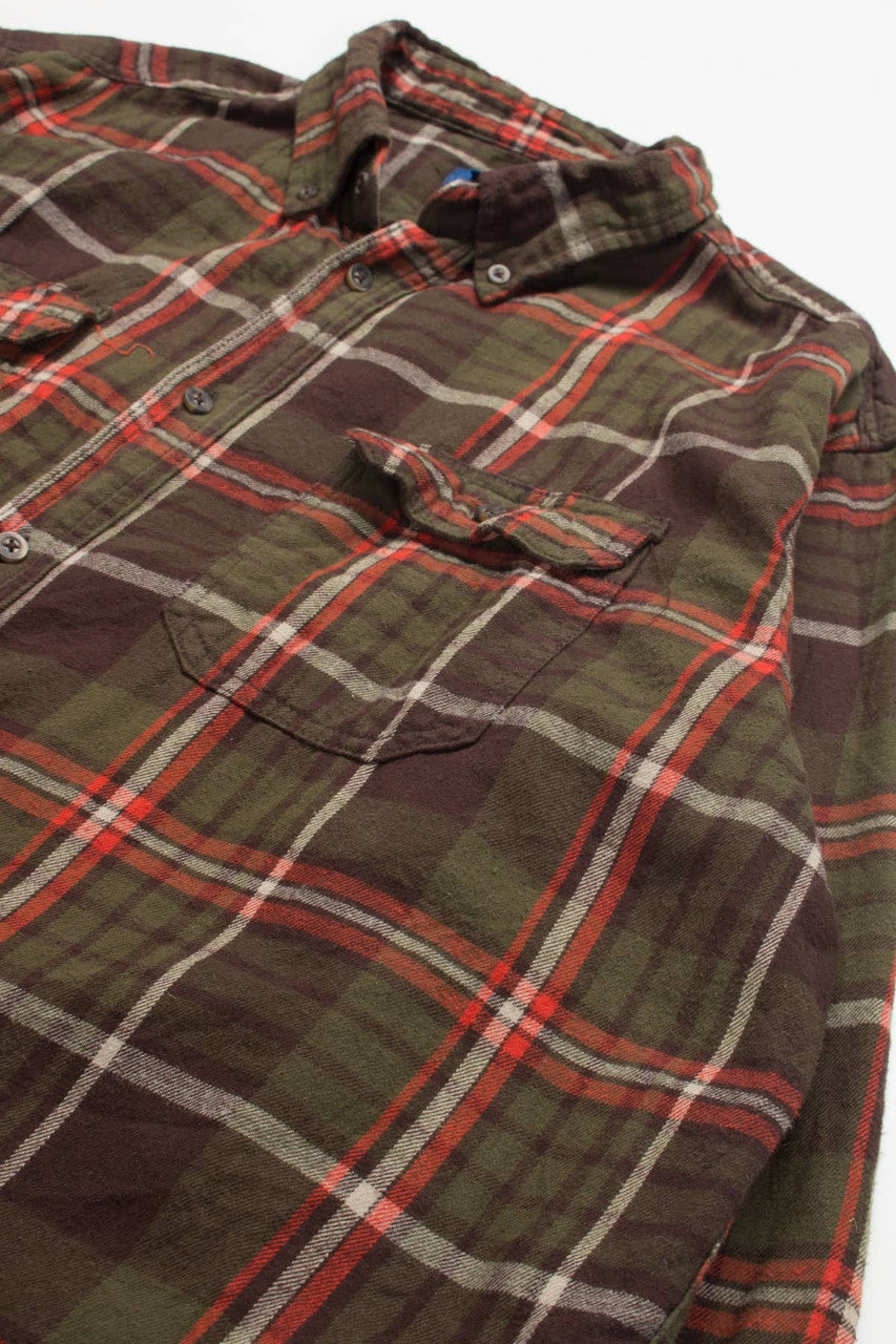 Fall Green George Flannel Shirt 3844