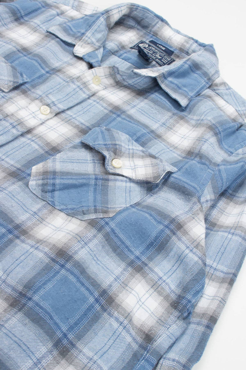 Light Blue American Rag Flannel Shirt 3849