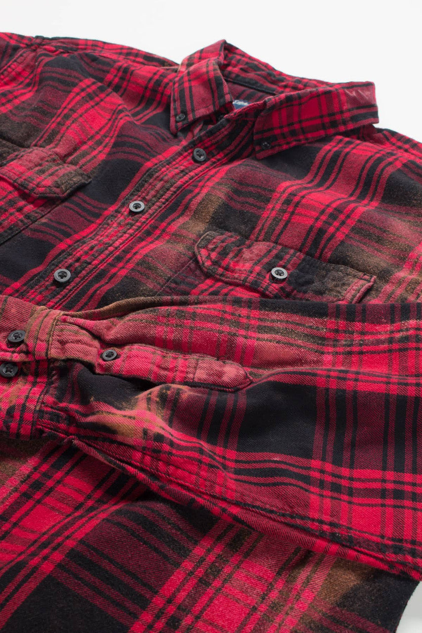Bleached Faded Glory Flannel Shirt 3850