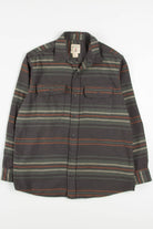 Thick Striped Red Head Flannel Shirt 3856
