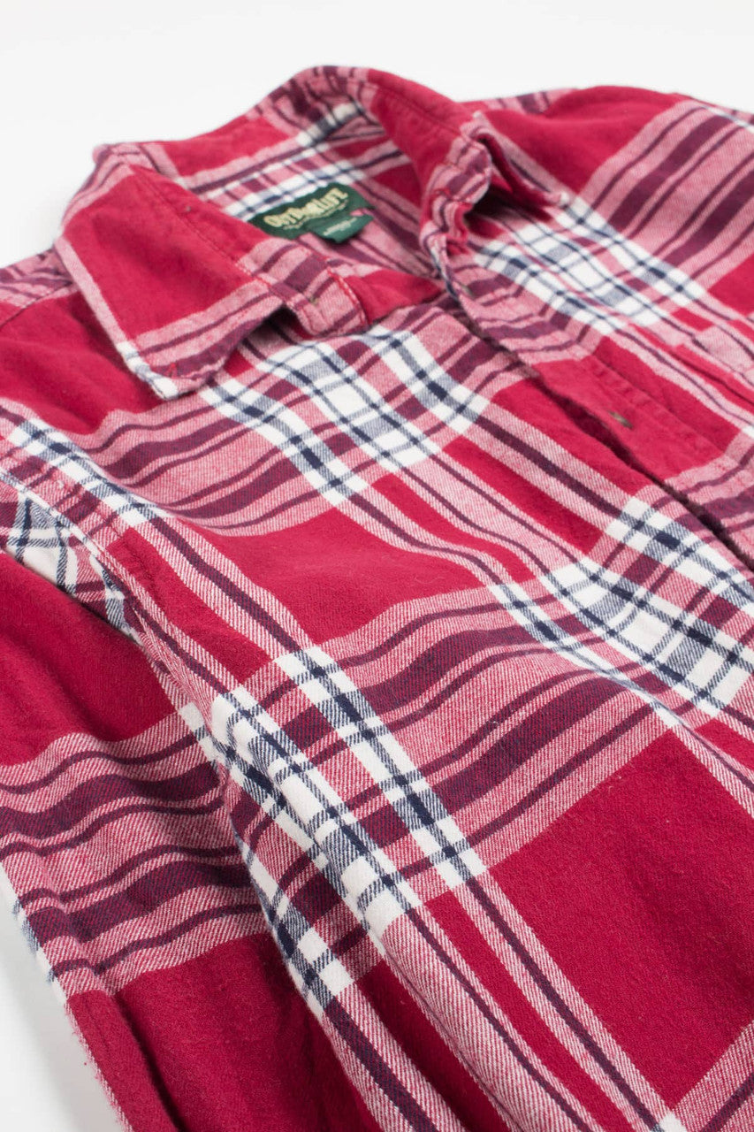 Red Outdoor Life Flannel Shirt 3857