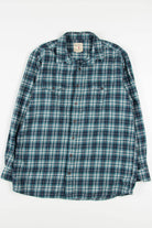 Teal Red Head Flannel Shirt 3867