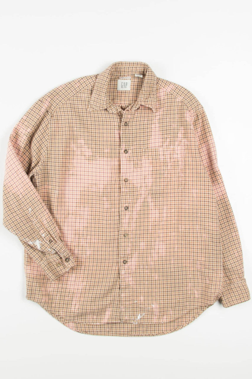 Bleached Gap Flannel Shirt 3870