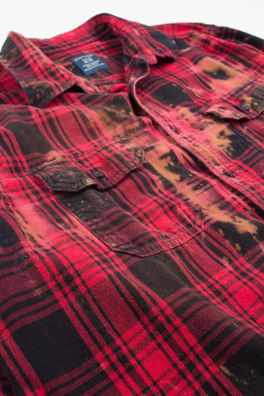 Bleached Faded Glory Flannel Shirt 3871