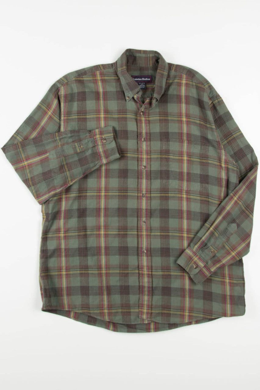 Vintage Lawton Harbor Flannel Shirt 3880