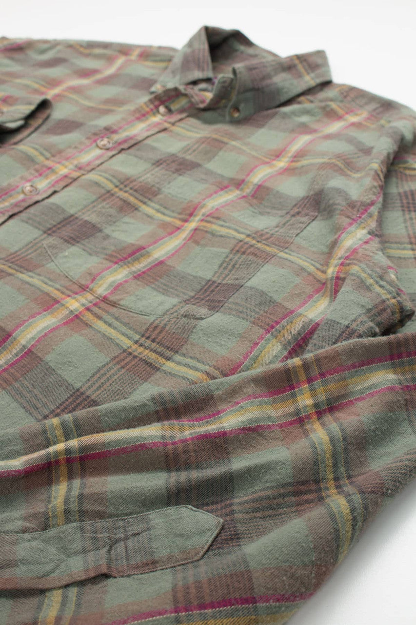 Vintage Lawton Harbor Flannel Shirt 3880