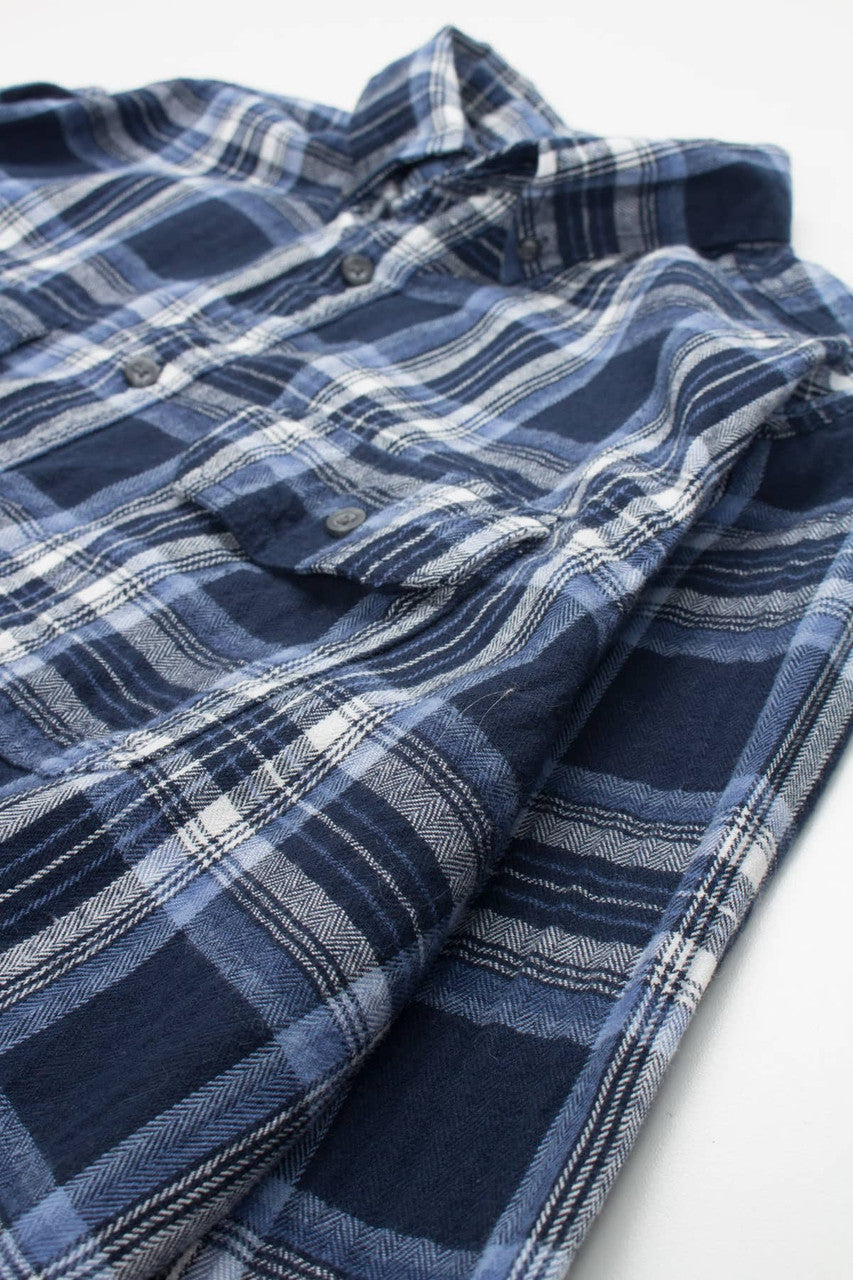 Blue Faded Glory Flannel Shirt 3887