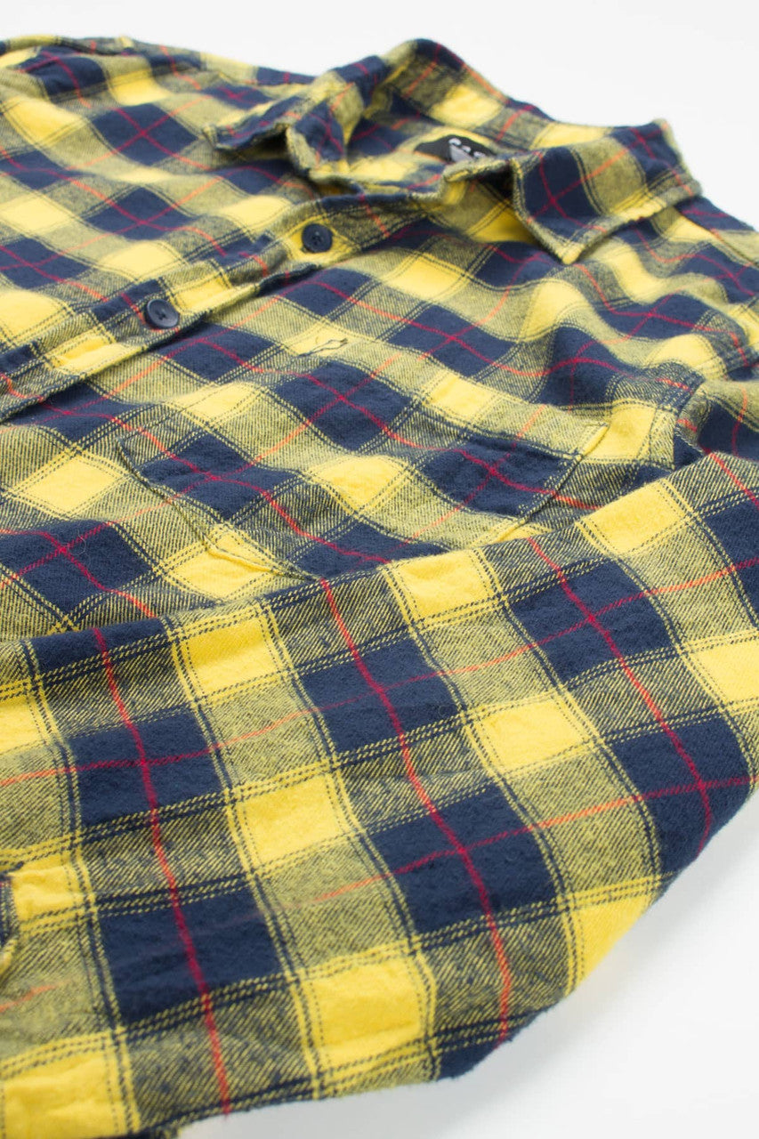 Yellow Pacsun Flannel Shirt 3898
