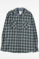 Grey Overdrive Clothing Flannel Shirt 3899