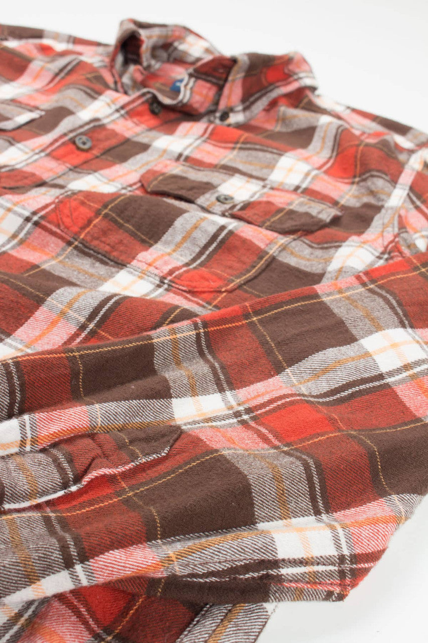 Rust Faded Glory Flannel Shirt 3911