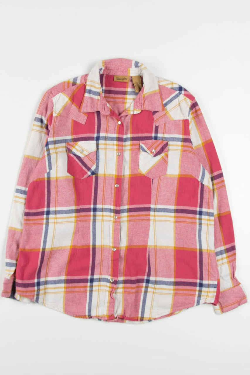 Coral Wrangler Flannel Shirt 3917