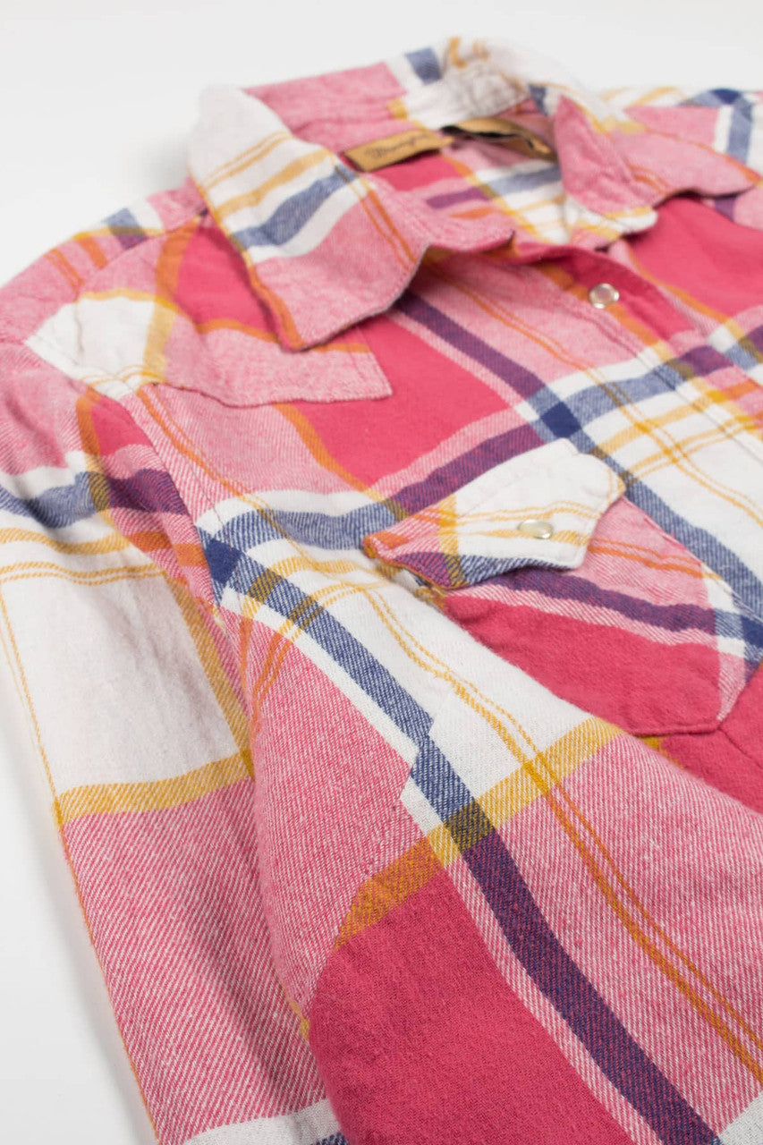 Coral Wrangler Flannel Shirt 3917