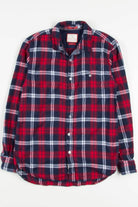 Red Denim & Flowers Flannel Shirt 3918