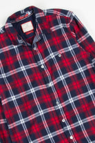 Red Denim & Flowers Flannel Shirt 3918