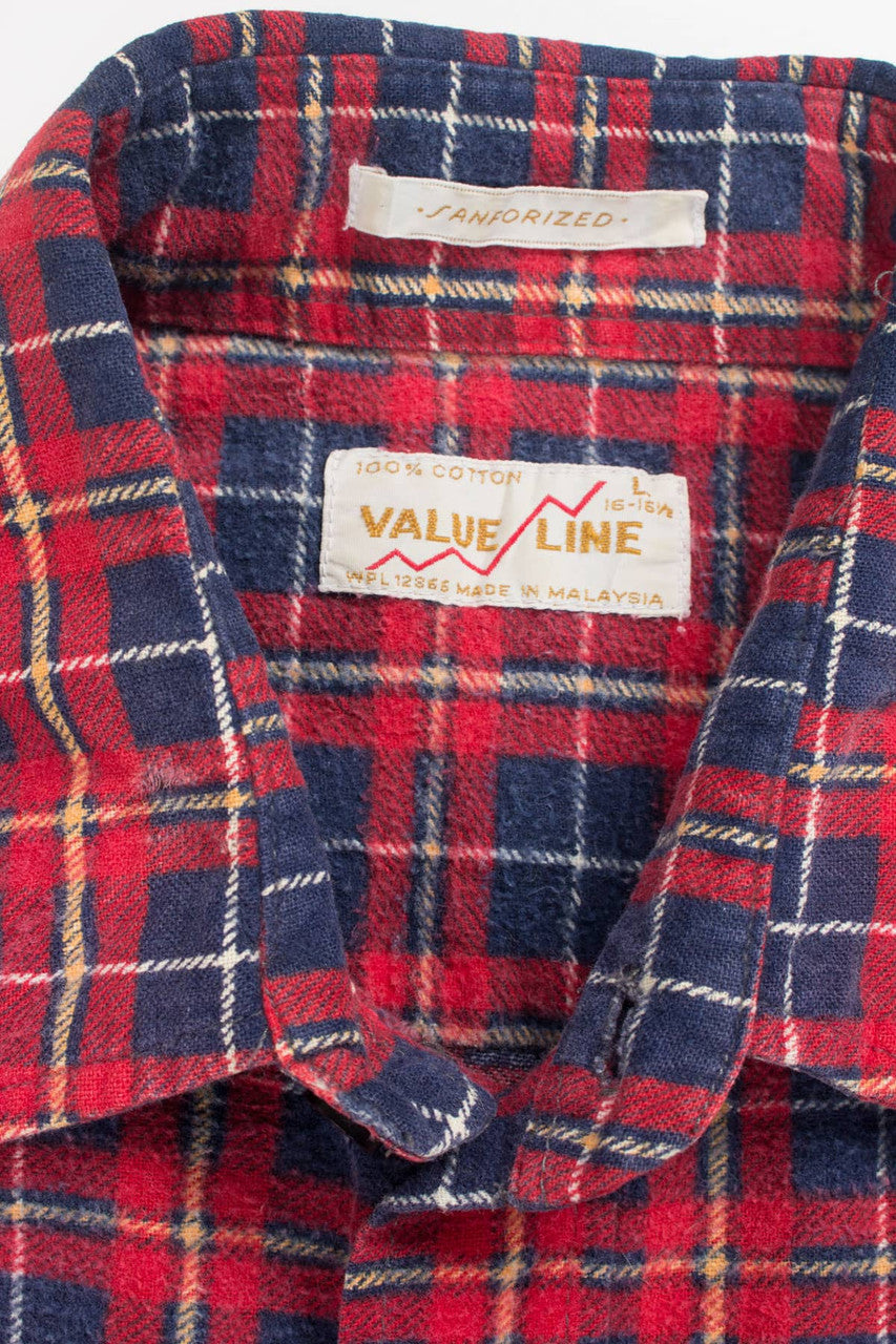 Vintage Value Line Flannel Shirt 3922