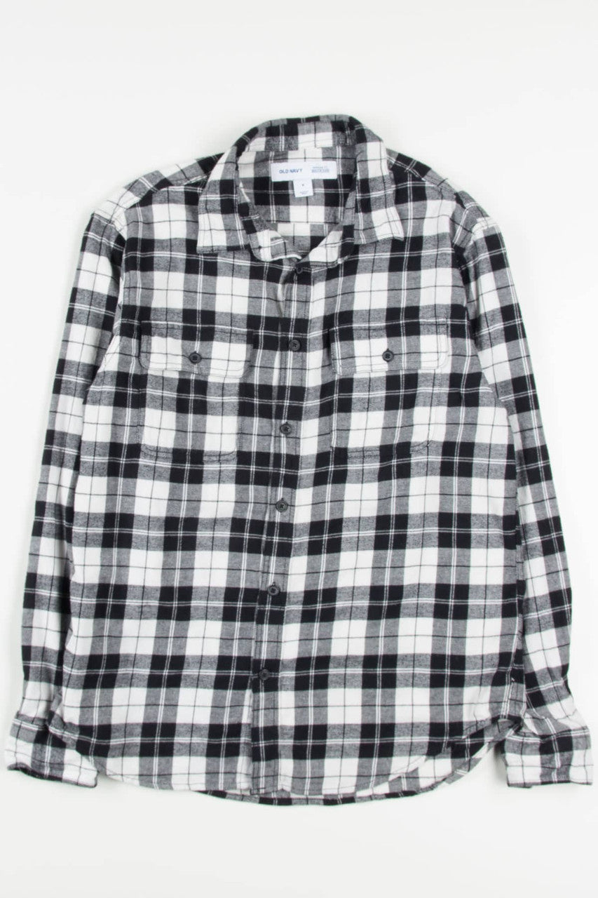 Black & White Old Navy Flannel Shirt 3923