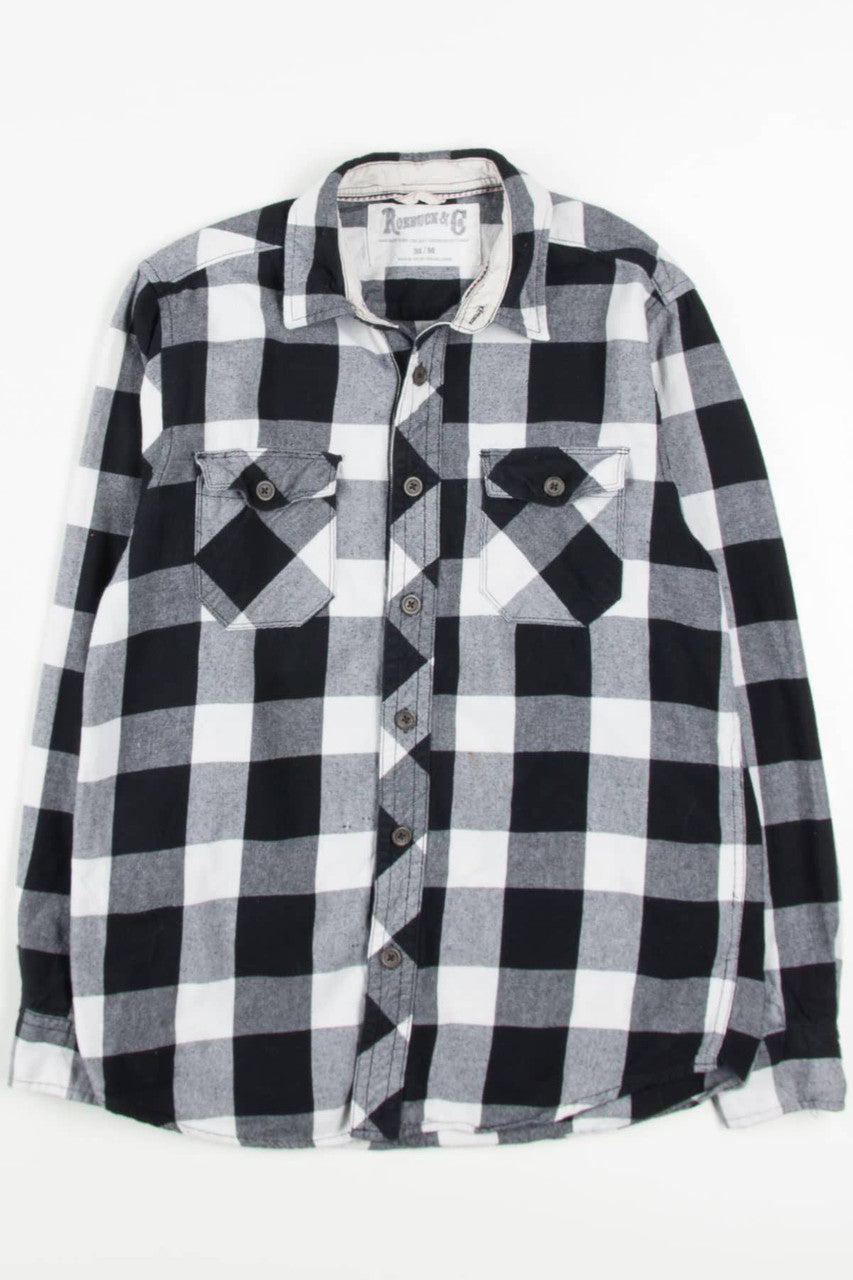 Black & White Roebucks Flannel Shirt 3927