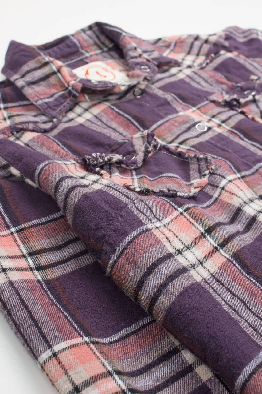 Plum Shag J. Shirts Flannel Shirt 3937